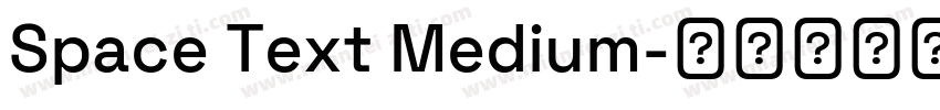 Space Text Medium字体转换